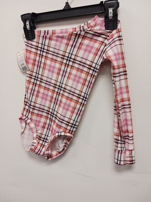 pink/orange Boutique One Shoulder Onesie, 18-24M G