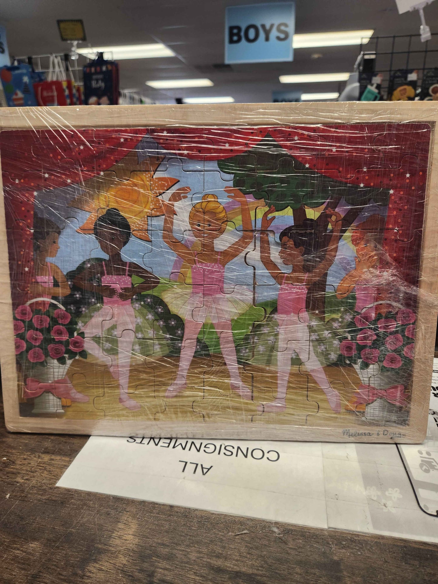Melissa & Doug Wooden Ballerina Puzzle
