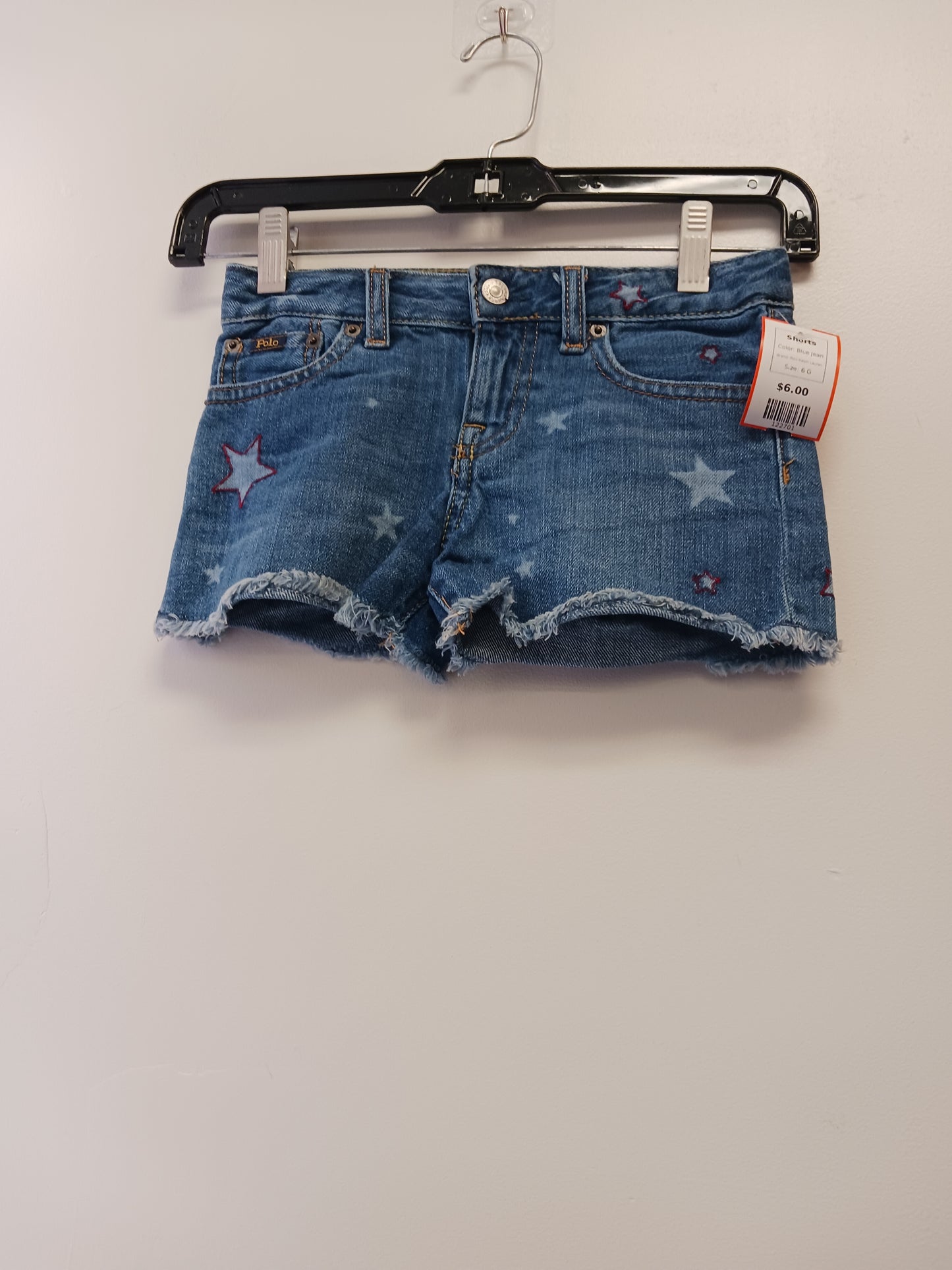 Blue Jean Polo Ralph Lauren Shorts, 6 G