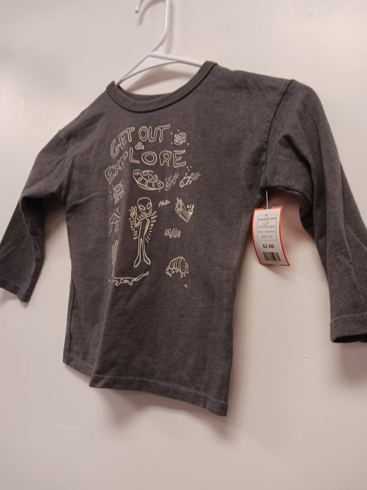 Grey Space Garanimals Longsleeve Shirt, 2T B