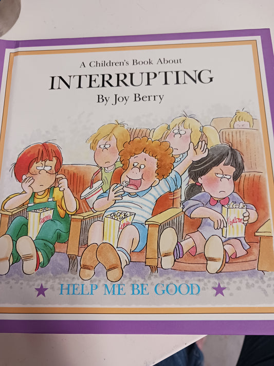 Joy Berry Interrupting book