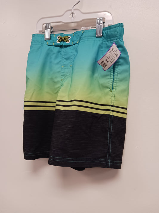 Blue/Green/Black Wonder Nation Swim Trunks, 6 B