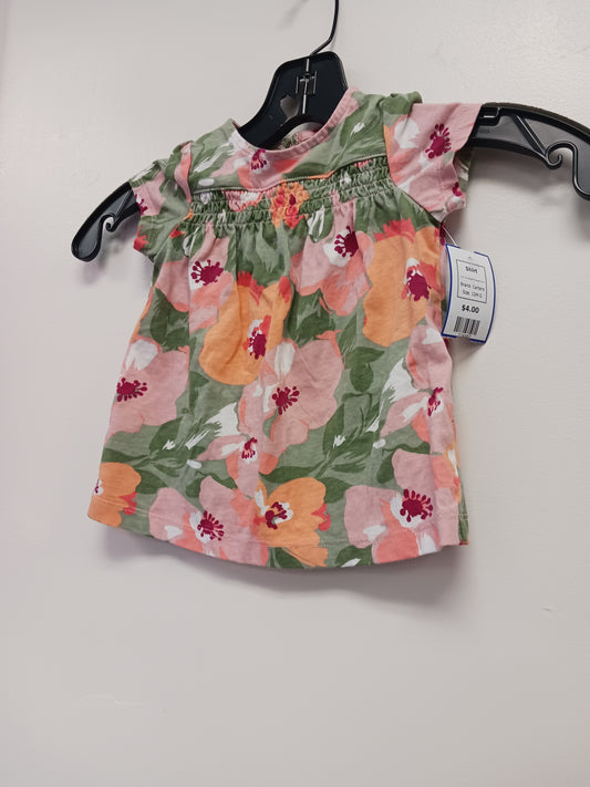 Pink/Green/Orange Flower Carters Shirt, 12M G