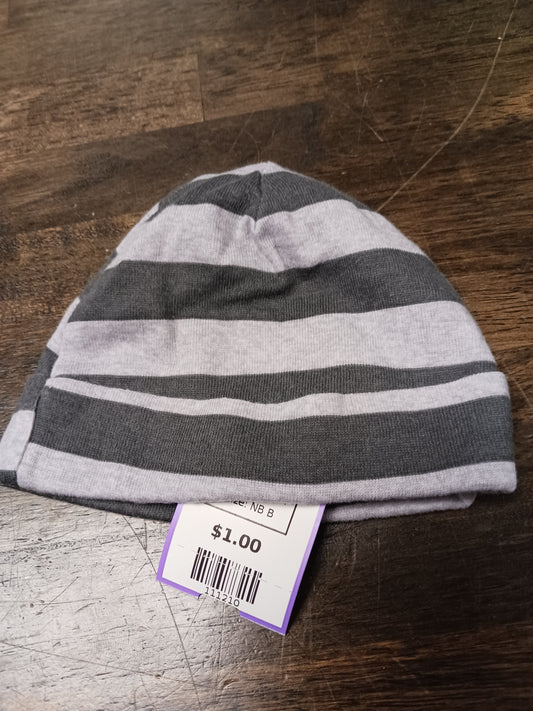 Grey Striped Gerber Hat, NB B