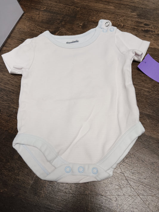 white Garanimals Striped Onesie 0-3m, NB B