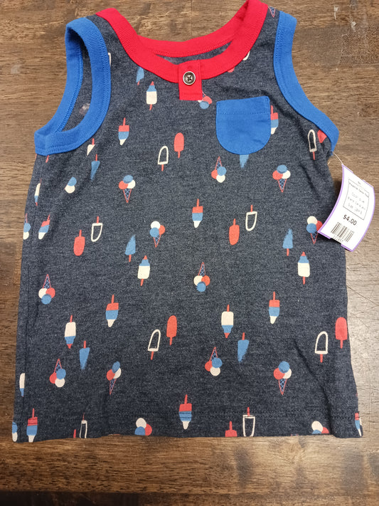 blue Cat & Jack Popicle  Tank Top, 18M B