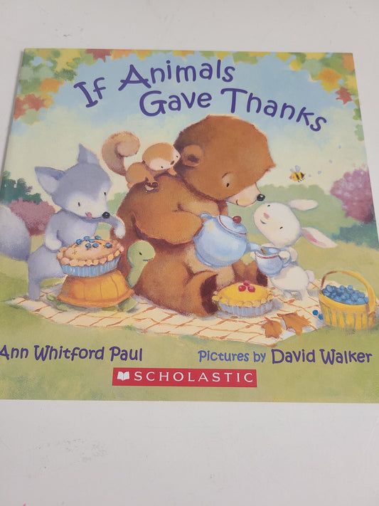 If Animals Gave Thanks Book