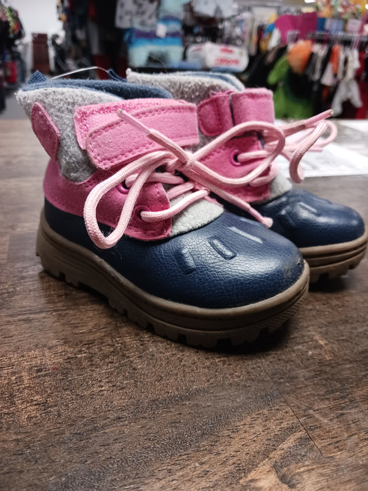 Pink/Grey Carters All weather Boots, 5 G