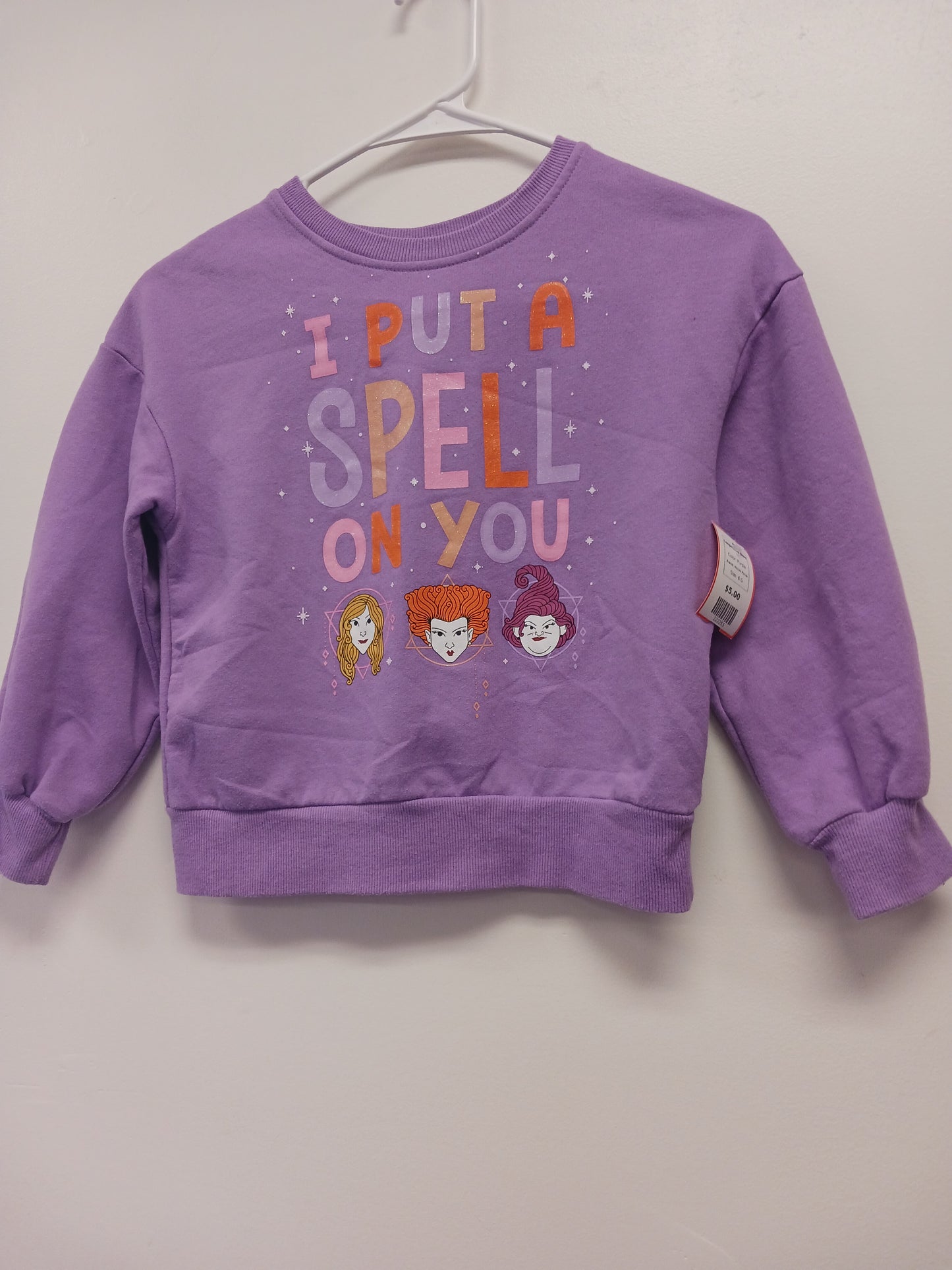 Purple Hocus Pocus Longsleeve Shirt, 6 G