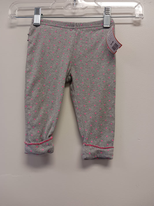 grey/pink just one you Heart Leggings, 9M G