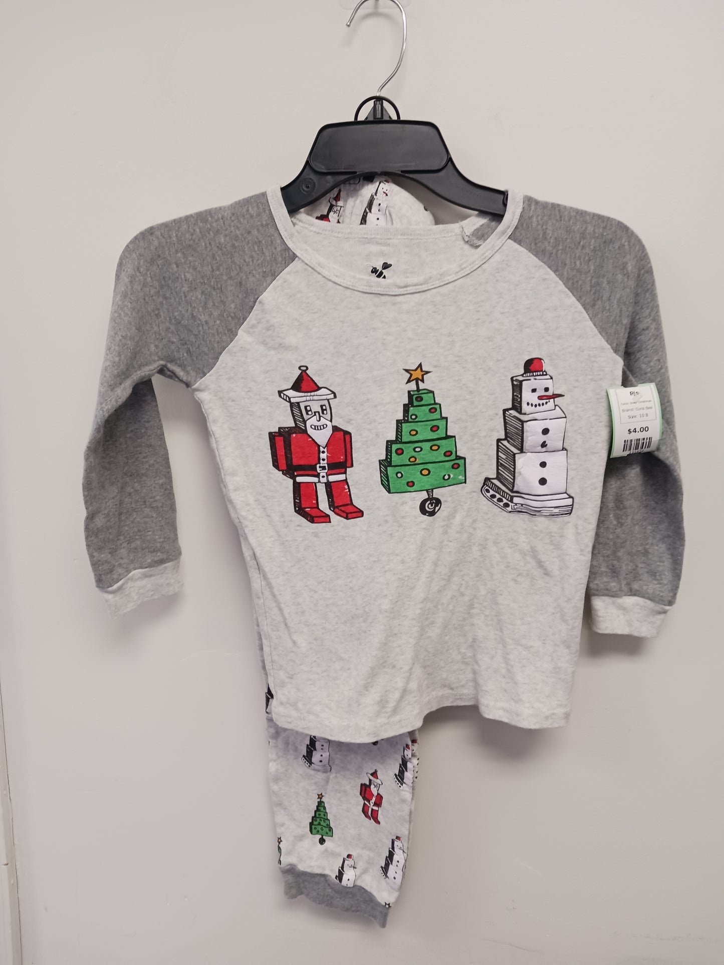 Grey Christmas Cora Bee Pjs, 10 B