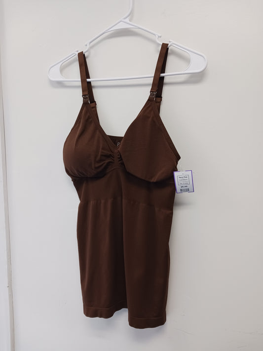 Brown A Glow Maternity Tank Top, X-Large
