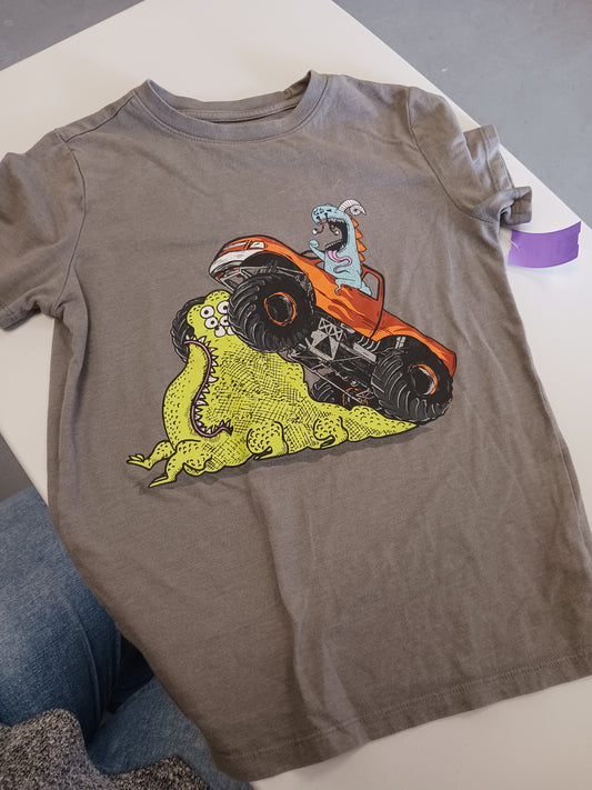 Grey Monster Truck Cat & Jack Shirt, 8 B