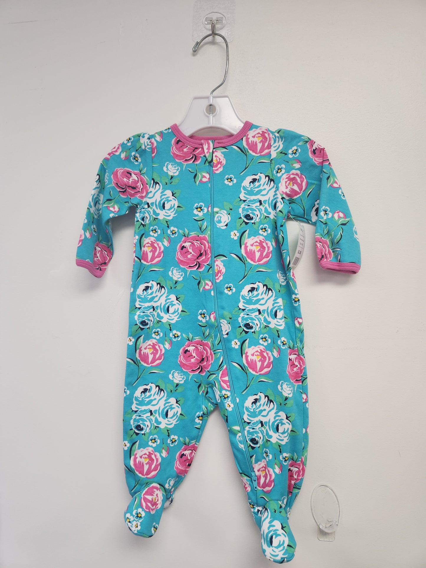 Blue/Pink Flowers Wonder Nation Sleeper, 3M G