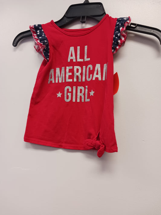 Red  Sleeveless Top, 2T G