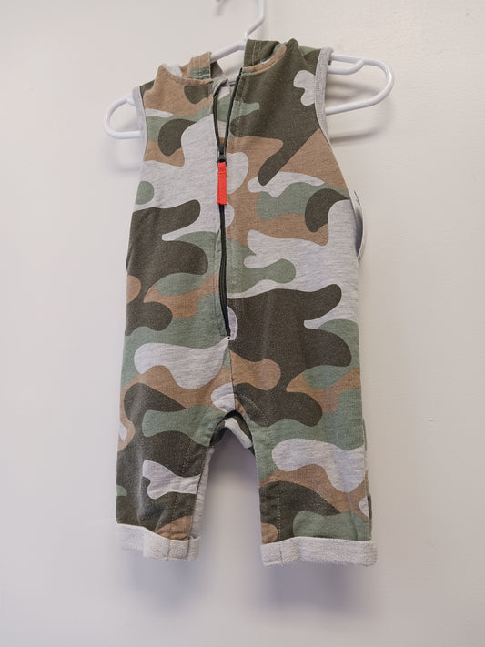Brown/Green/Grey Wonder Nation Hooded Pant One Piece, 6M B