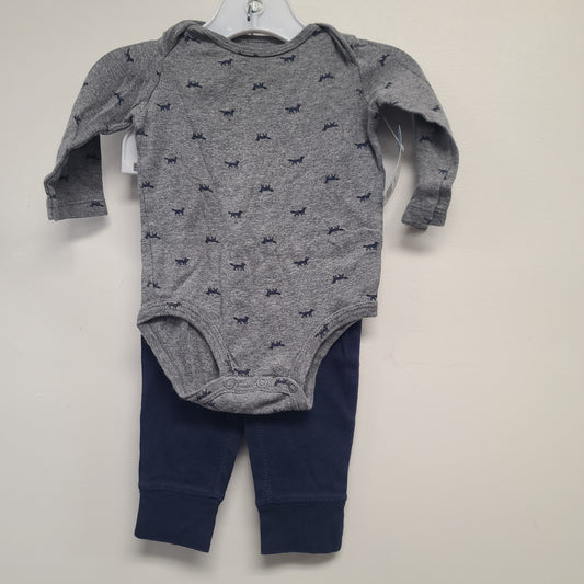 Grey/Navy Fox Carters Outfit, 9M B