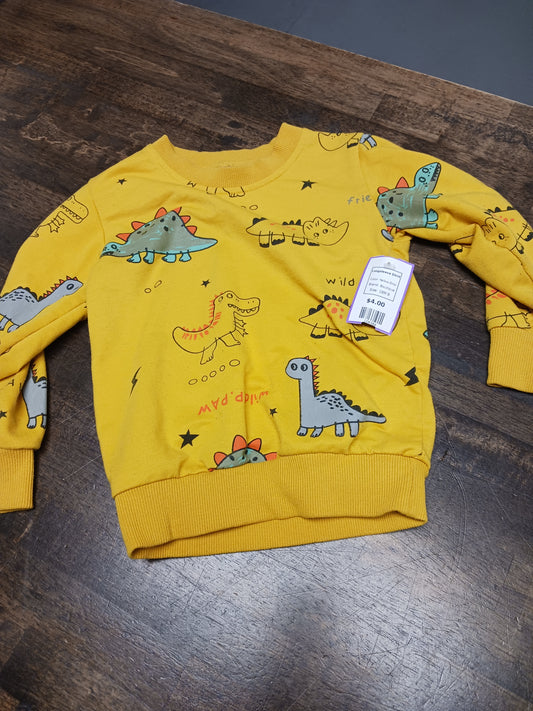 Yellow Dino Boutique Longsleeve Shirt, 18M B