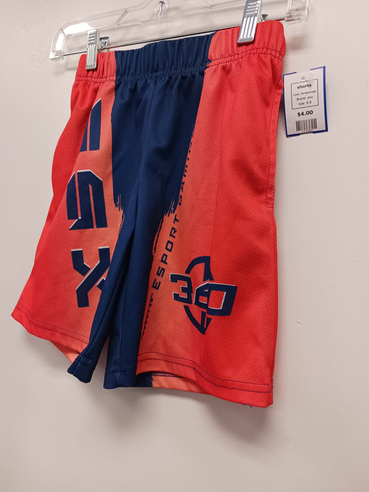 blue/orange esx shorts, 8 B