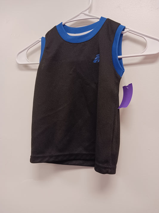 black/blue Pro Athlete Sleeveless Shirt, 18M B