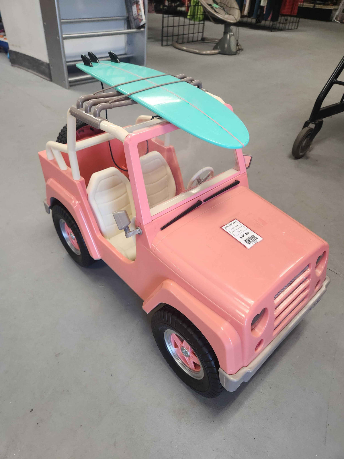Pink Our Generation 18In Doll Jeep