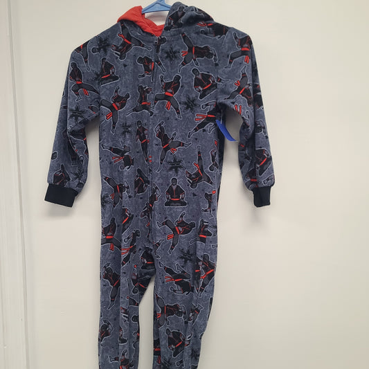 Grey PJ Place Ninja One Piece PJs, 5T B