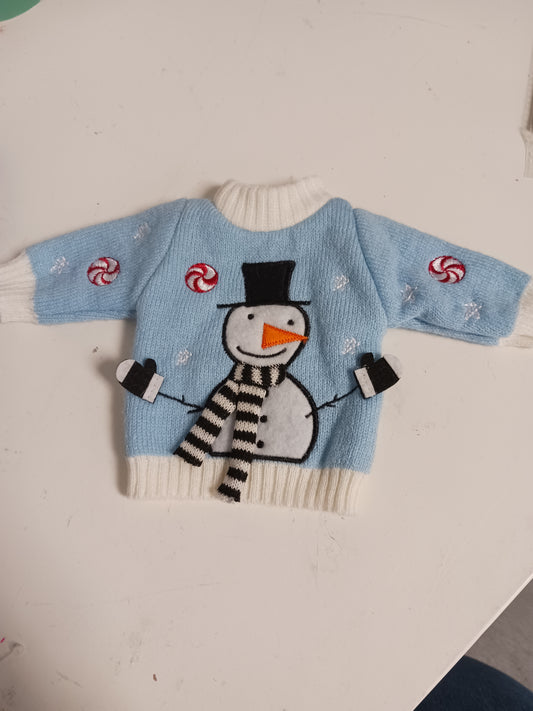 Doll Snowman Sweater
