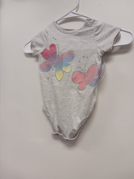 Grey Butterfly Garanimals Onesie, 18M G