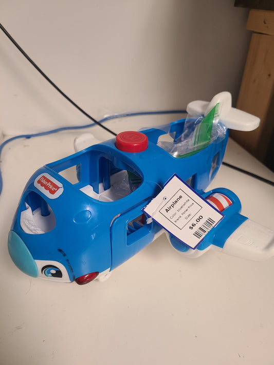 blue/white Fisher Price Airplane