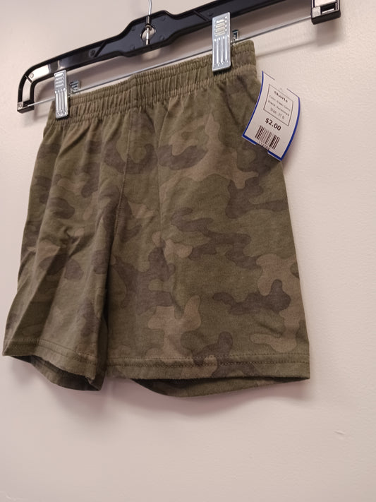Green Camo Garanimals Shorts, 3T B