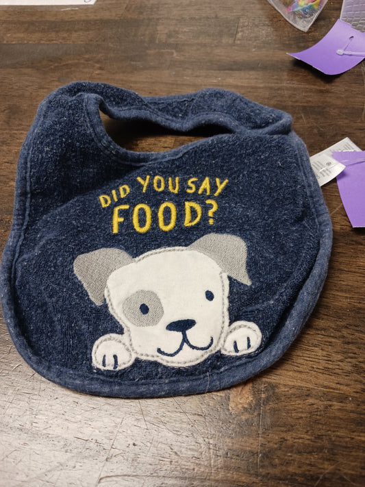 Navy Dog  Bib