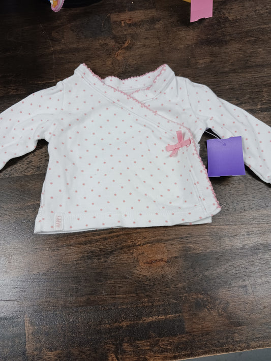 pink Carters Poka Dot Jacket, NB G