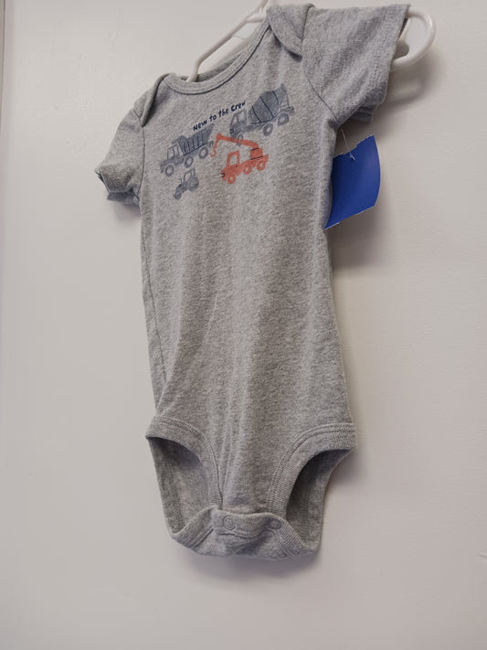 Grey Construction Carters Onesie, 6M B