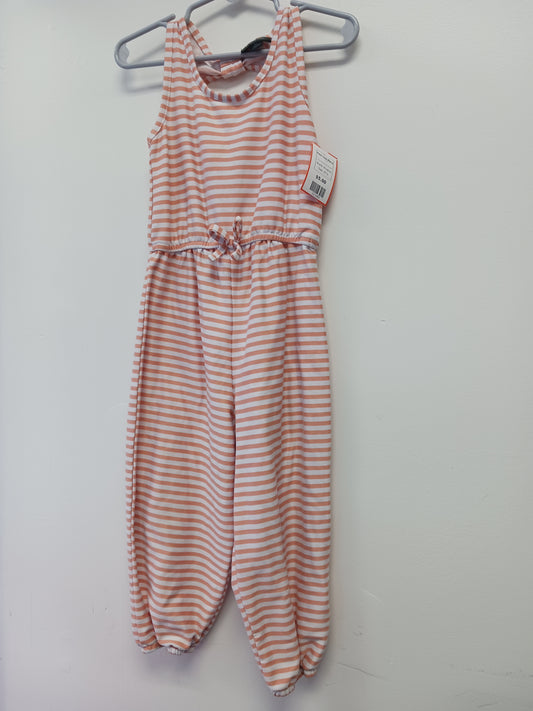 Pink/White Striped Picapino Pant One Piece, 4T G