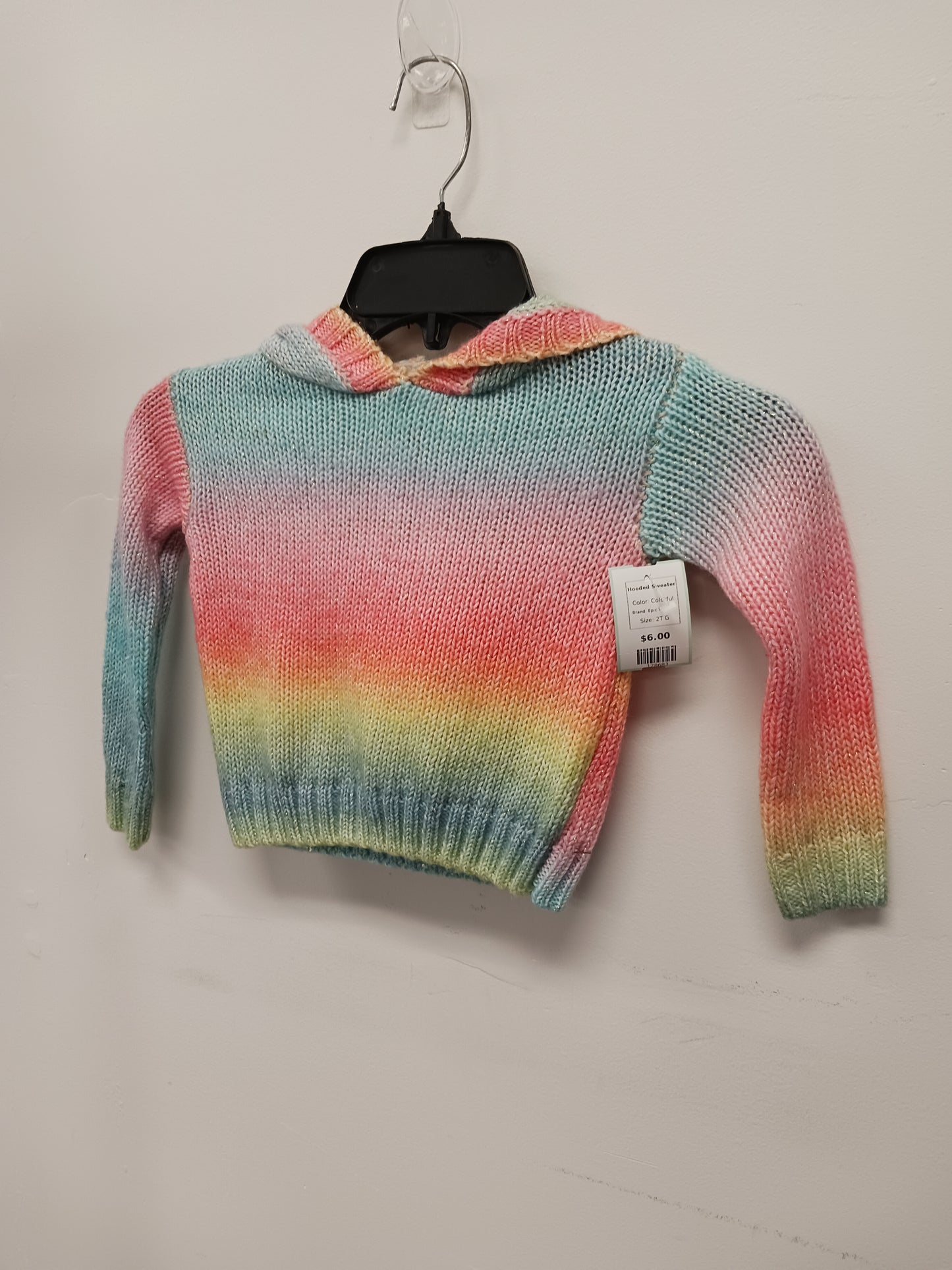 Colorful Epic Threads Hooded Sweater, 2T G