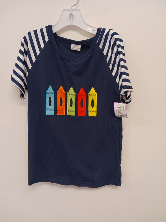 Navy/White Crayon Boutique Shirt, 14 G