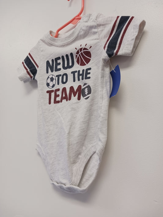 Grey/Navy/Red Garanimals Onesie, 12M B