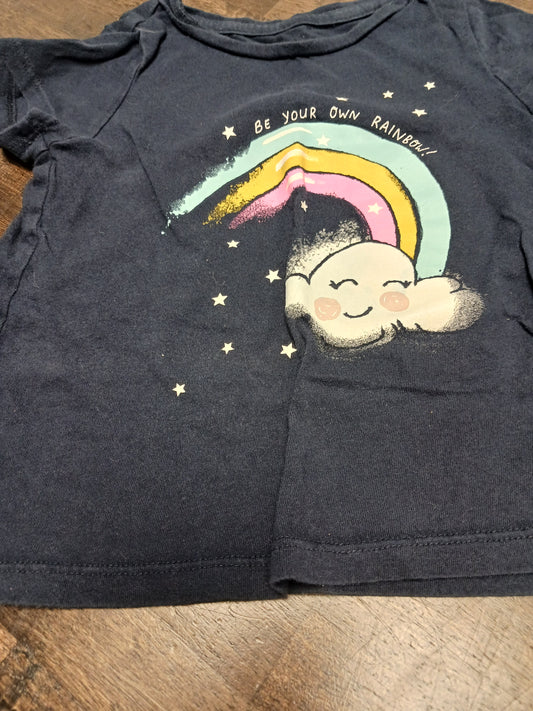 Navy Rainbow Gap Shirt, 4T G