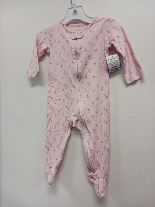 Pink Cherry Carters Sleeper, 6M G