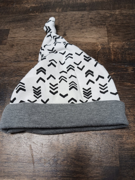 White/Black/Grey Baby Essentials Hat, NB B