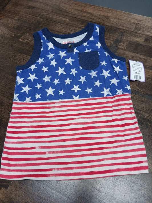 Red/White/Blue Cat & Jack Tank Top, 3T B