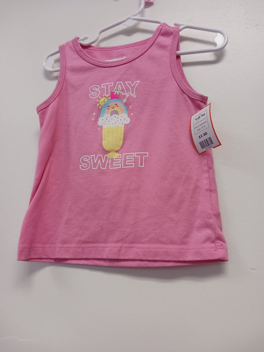 Pink Stay Sweet Garanimals Tank Top, 3T G