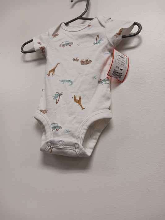 White Carters Onesie, NB B