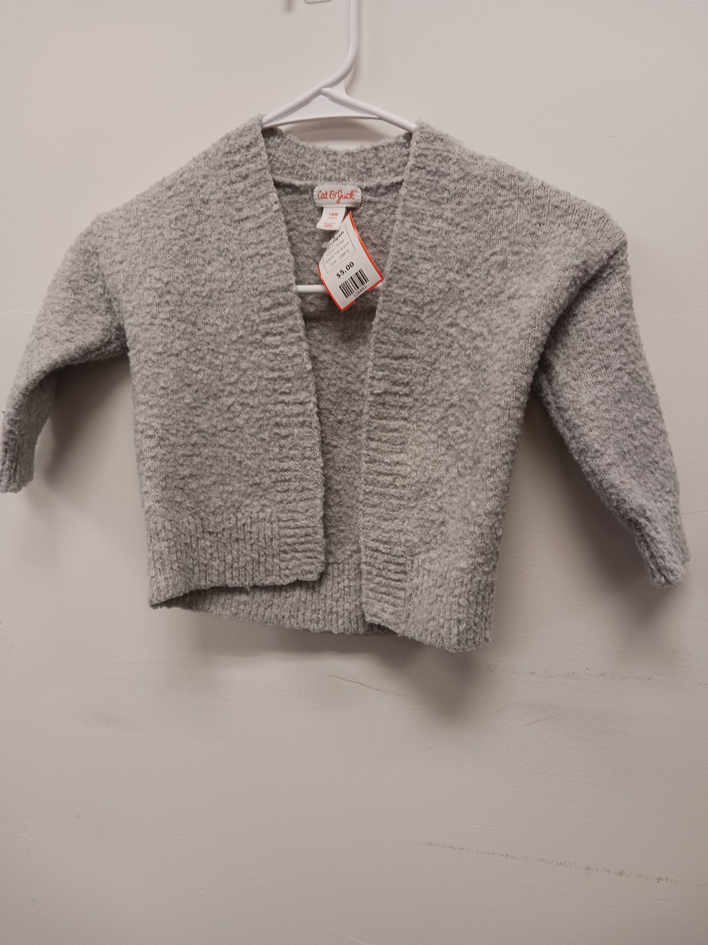 Grey Cat & Jack Cardigan, 18M G