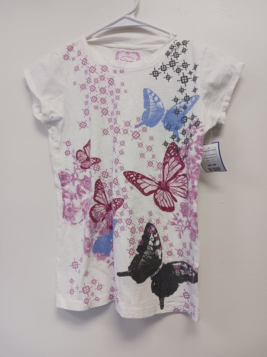 white/purple Arizona Butterfly T shirt, 10 G