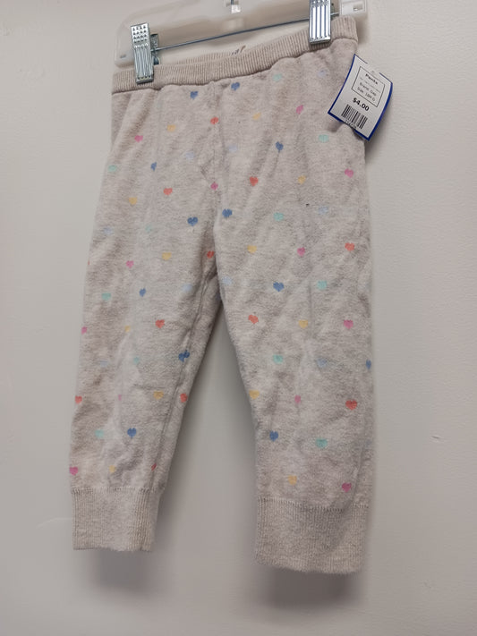 Cream/Colorful Hearts Gap Pants, 18M G