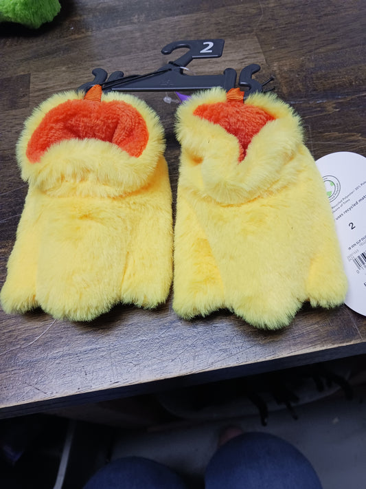 Yellow Wonder Nation Slippers, 2 B