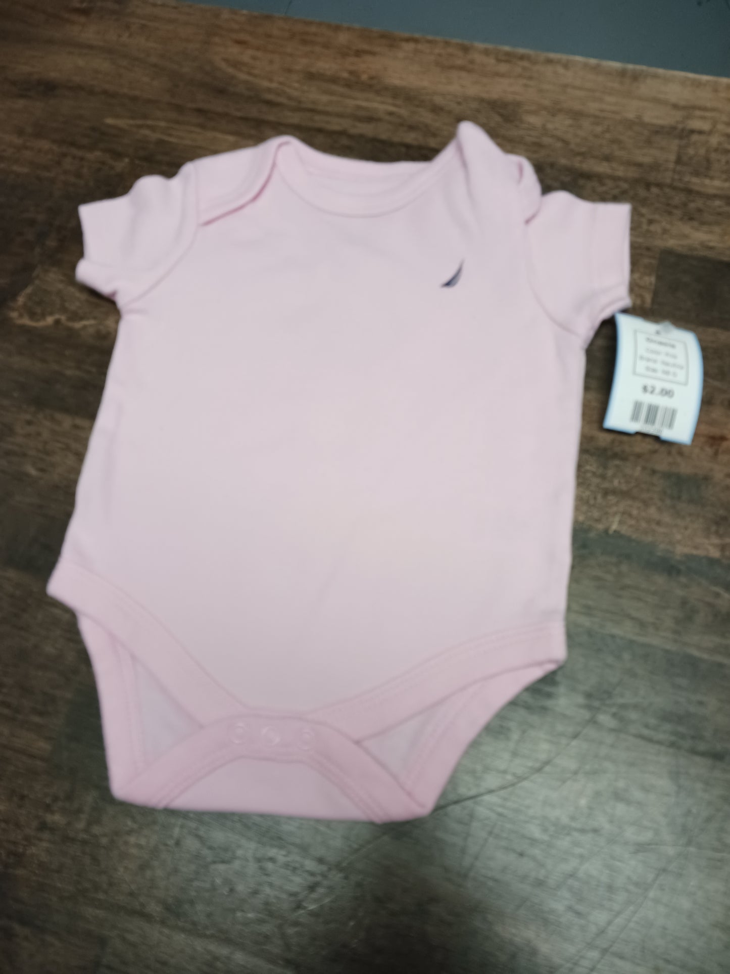 Pink Nautica Onesie, NB G