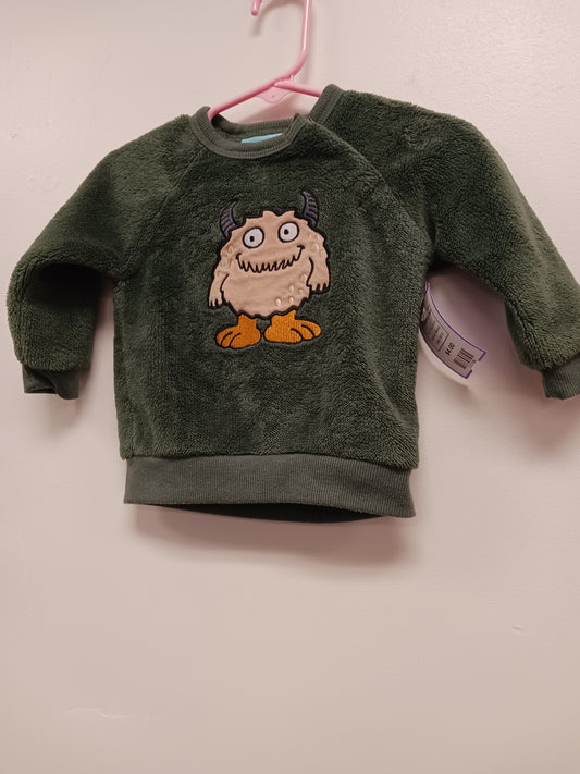Green Monster Pekkle Longsleeve Shirt, 6M B