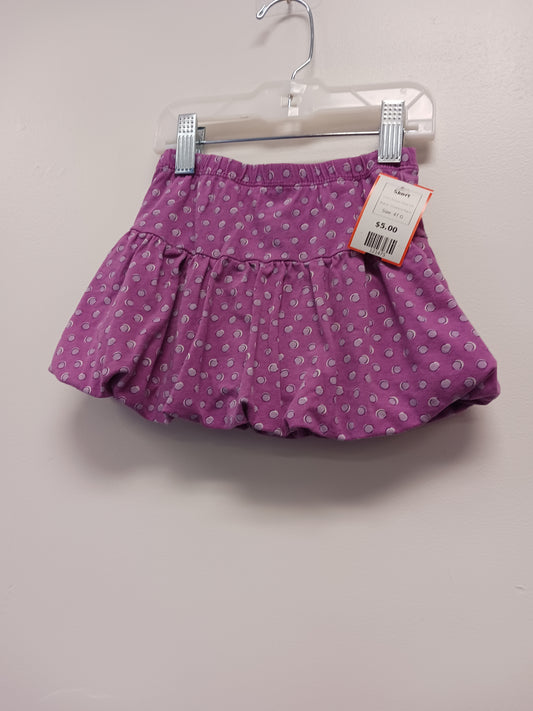Purple Polka Dot Childrens Place Skort, 4T G